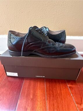 Florsheim Black Brogue Derby Lace-Up Shoes - Men